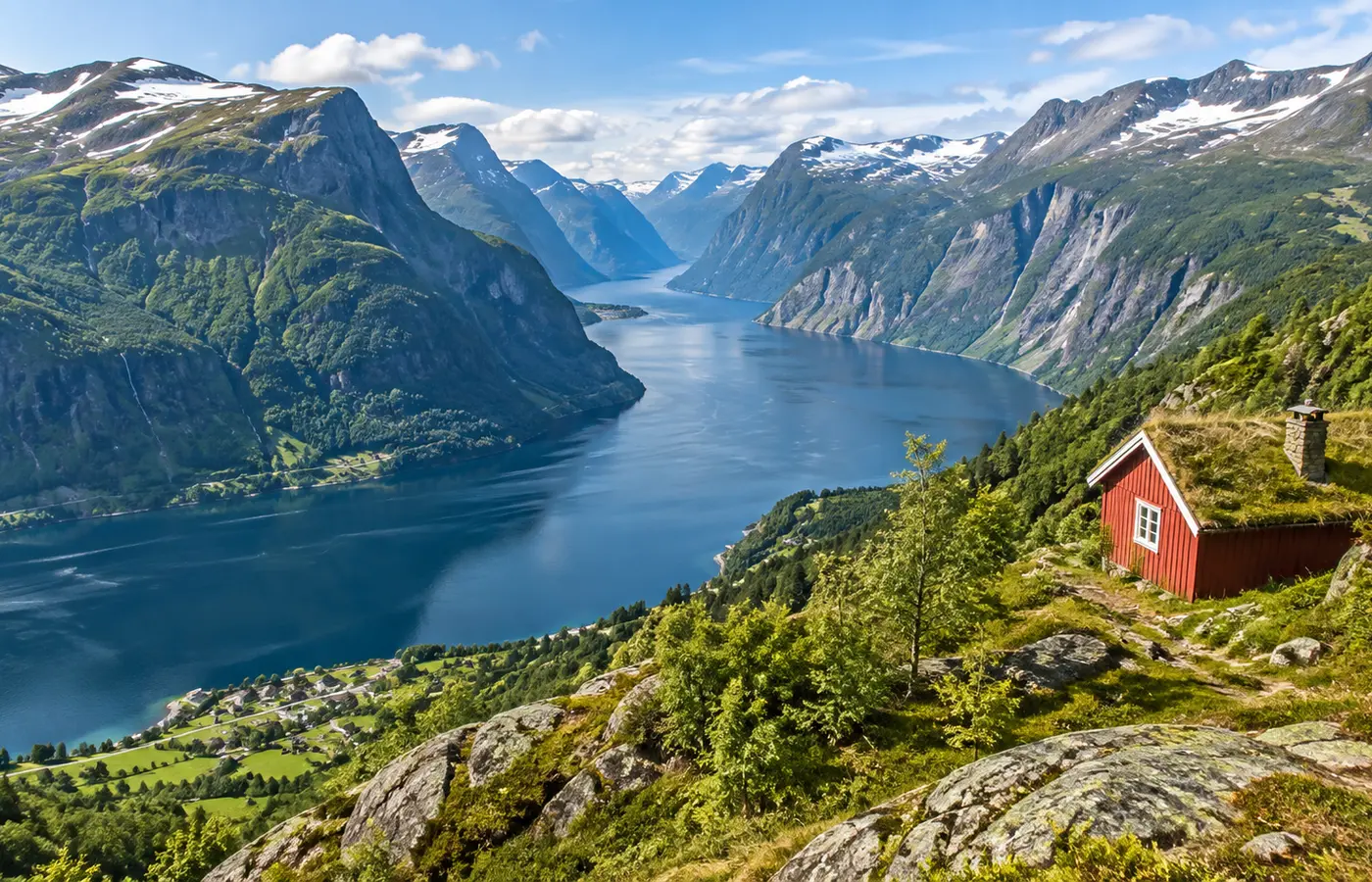 Paysage emblématique de Norvège