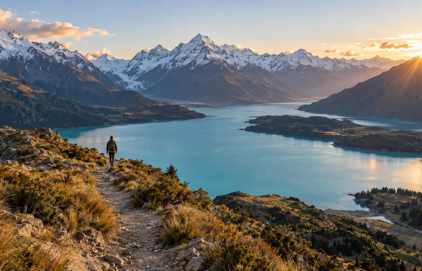 Paysage emblématique de Nouvelle-Zélande